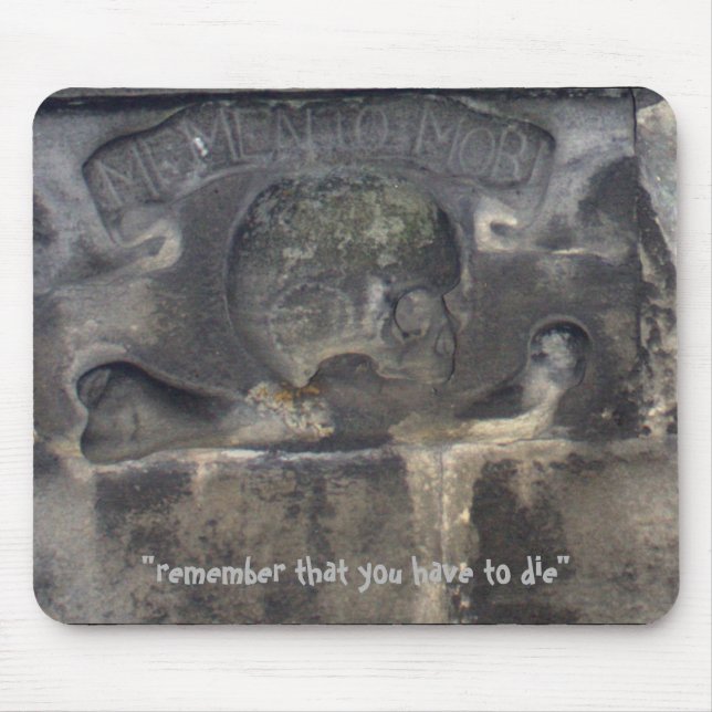 Mediaeval Latin gravestone Mouse Pad (Front)