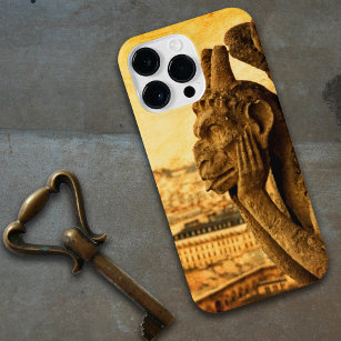 Mediaeval Le Stryge Gargoyle at Notre Dame, Paris iPhone 14 Pro Max Case