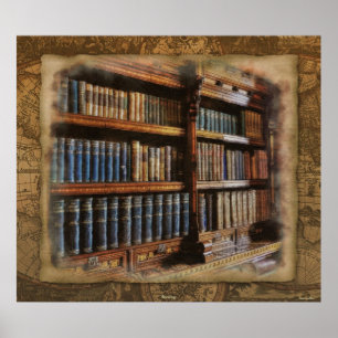 Mediaeval Library and Books of Antiquity Artwork Poster
