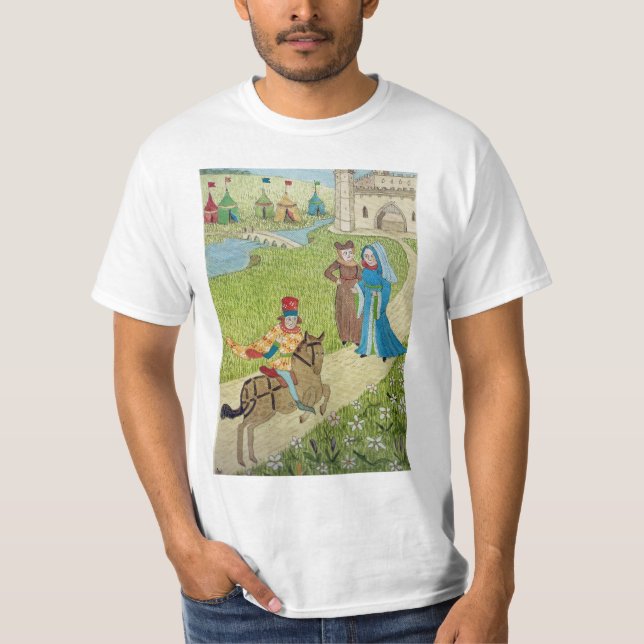 Mediaeval Life in England - Canterbury pilgrims 5 T-Shirt (Front)