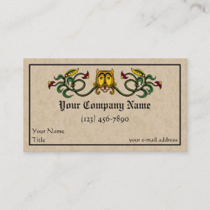 Mediaeval Lion Design Business Card