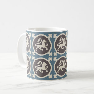 Mediaeval Lion Tiles Coffee Mug