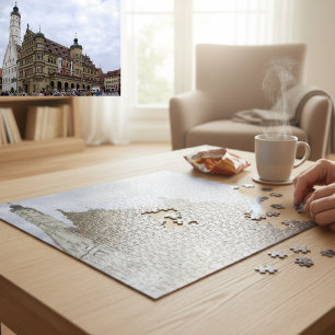 Mediaeval Majesty: Rothenburg Rathaus   Jigsaw Puzzle