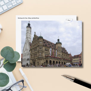 Mediaeval Majesty: Rothenburg Rathaus Postcard  