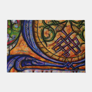 Mediaeval Manuscript Detail Doormat