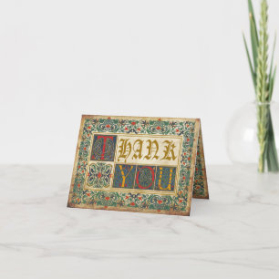Mediaeval Manuscript Goth Thank You Card