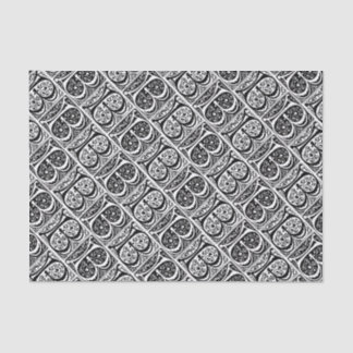Mediaeval Manuscript Illuminated Letter B Monogram Tissue Paper