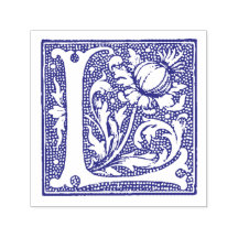 Mediaeval Manuscript Letter L Monogram
