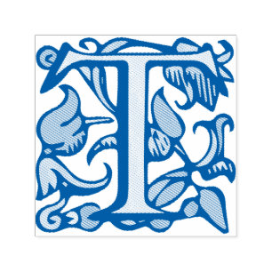 Mediaeval Manuscript Letter T Self-inking Stamp
