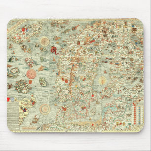 Mediaeval Map Mousepad