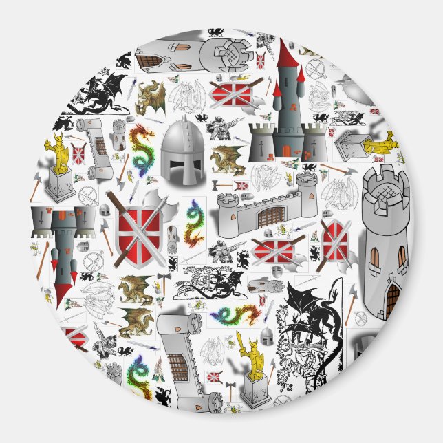 Mediaeval Mash-up Magnet (Front)