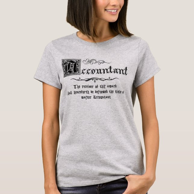 Mediaeval Master Accountant  T-Shirt (Front)