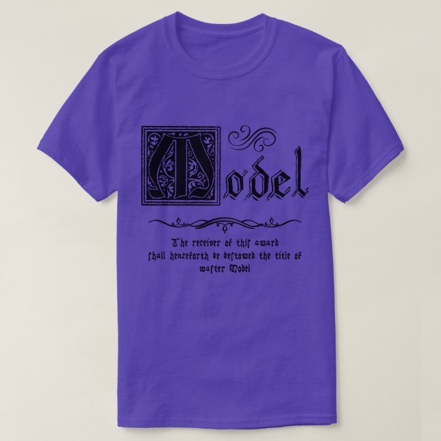 Mediaeval Master Model T-Shirt (Design Front)