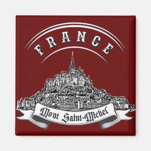 Mediaeval monastery Mont Saint Michel. France. Magnet