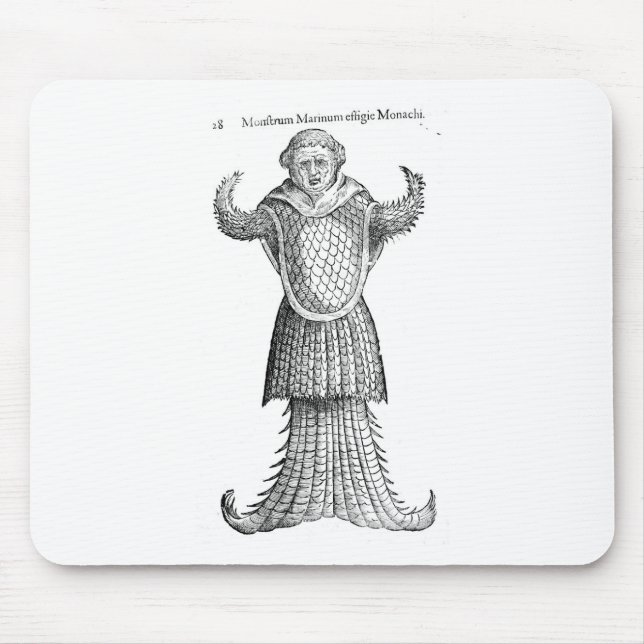 Mediaeval Monkfish Mouse Pad (Front)