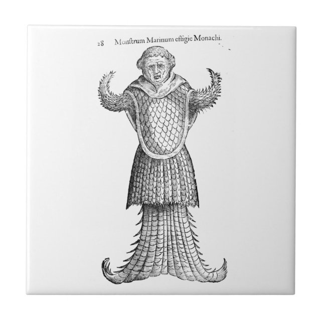 Mediaeval Monkfish Tile (Front)