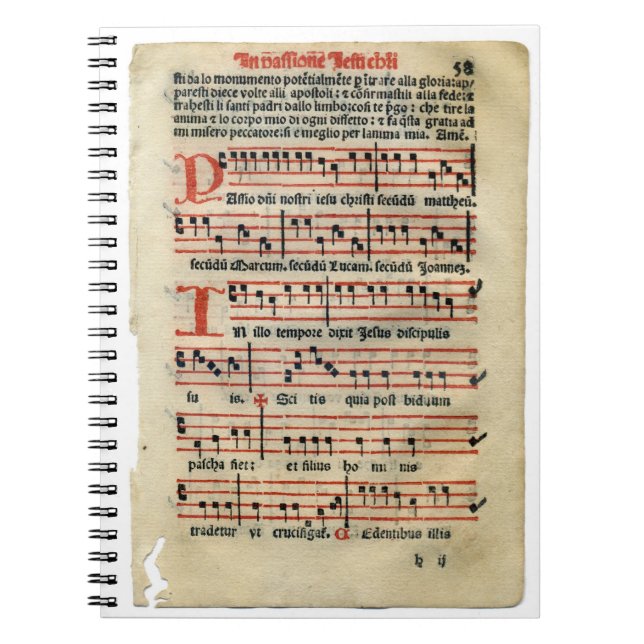 Mediaeval Music Score Notebook (Front)