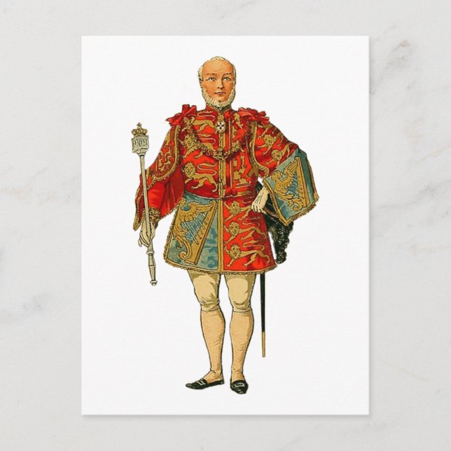 Mediaeval Noble Man Postcard (Front)