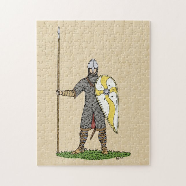 Mediaeval Norman Knight Circa 1066 Jigsaw Puzzle (Vertical)