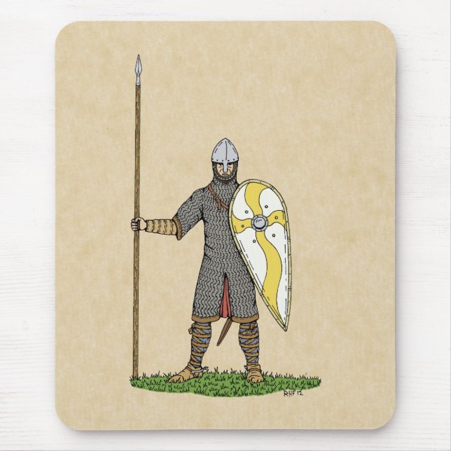 Mediaeval Norman Knight Circa 1066 Mouse Pad (Front)