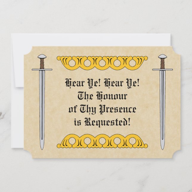 Mediaeval Norman Sword and Decorative Bands (Front)