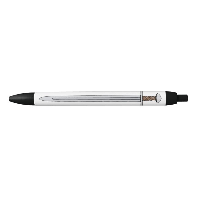 Mediaeval Norman Sword Black Ink Pen (Front)