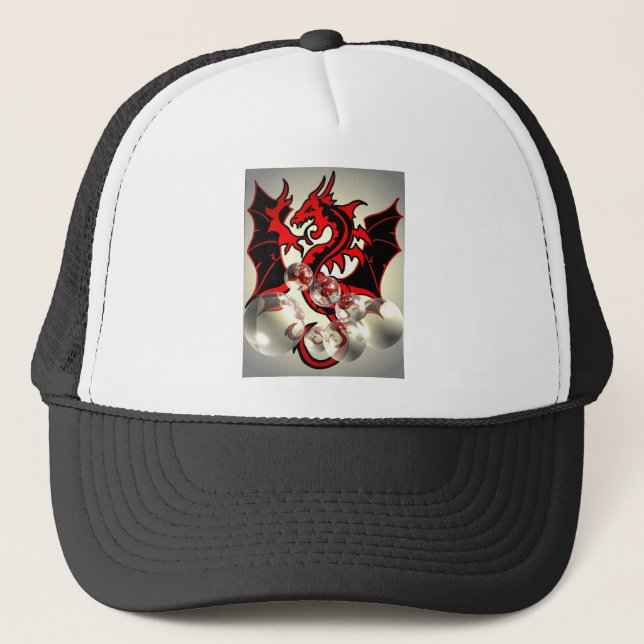 Mediaeval On Your #*%!  Dragon Trucker Hat (Front)