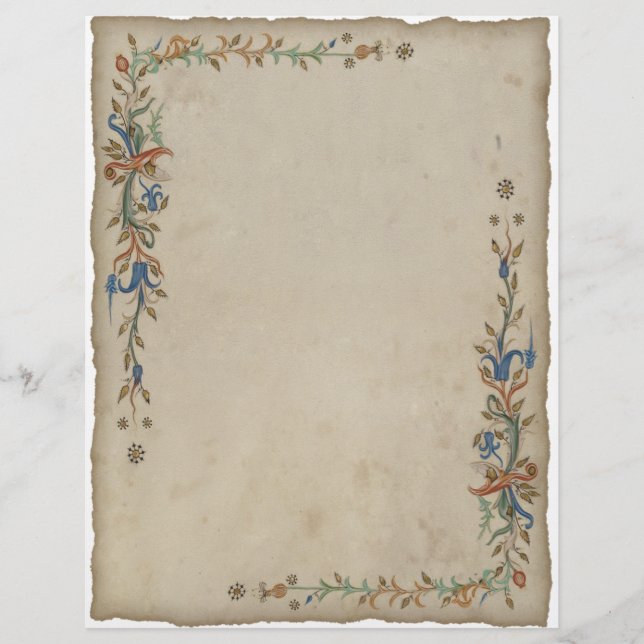 mediaeval paper letterhead (Front)
