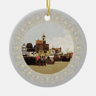Mediaeval port ceramic ornament