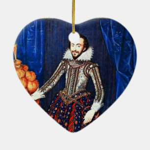 Mediaeval Portrait Ceramic Tree Decoration