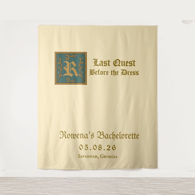 Mediaeval Princess “Last Quest Bachelorette Tapestry (Front)