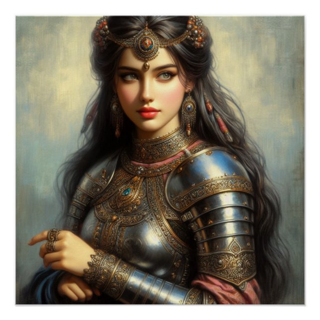 Mediaeval princess warrior poster (Front)