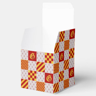 Mediaeval Red Yellow Magical Fantasy Heraldic Favour Box