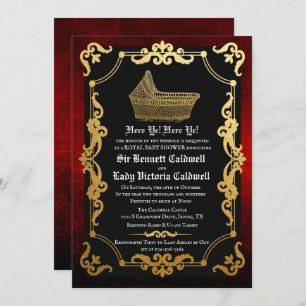 Mediaeval Renaissance Baby Shower Invitation