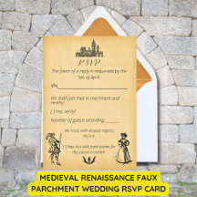 Mediaeval Renaissance Faux Parchment Wedding