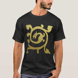Mediaeval Renaissance Herald Dragon Metallic  T-Shirt