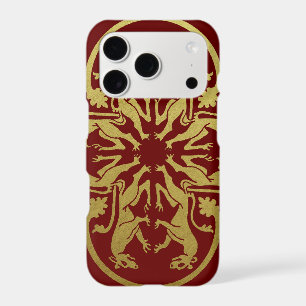 Mediaeval Renaissance Herald Lion Leopard Metallic