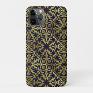 Mediaeval Renaissance Herald Lion Leopard Metallic iPhone 11 Pro Case
