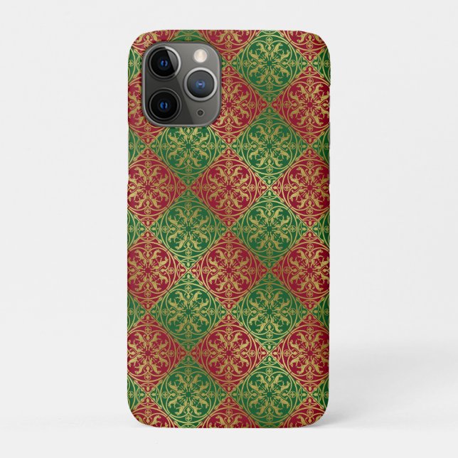 Mediaeval Renaissance Herald Lion Leopard Metallic Case-Mate iPhone Case (Back)