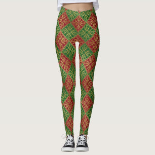 Mediaeval Renaissance Herald Lion Leopard Metallic Leggings