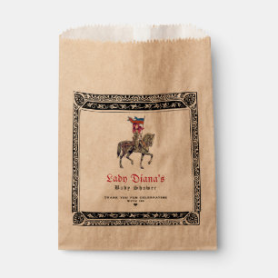 Mediaeval Renaissance Knight Renfaire Baby Shower Favour Bag