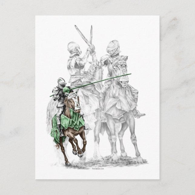 Mediaeval Renaissance Knights Postcard (Front)