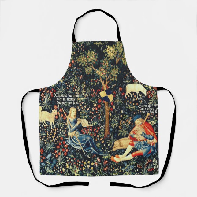 Mediaeval Renaissance Tapestry  Shepherds and Shee Apron (Front)