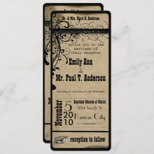 Mediaeval Renaissance Wedding Invitation