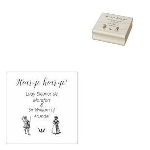 Mediaeval Renaissance Wedding Rubber Stamp