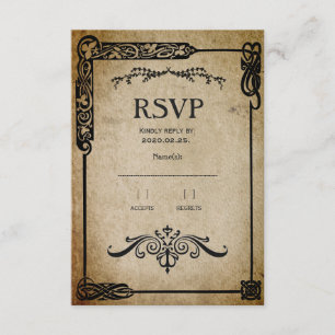 Mediaeval RSVP Card