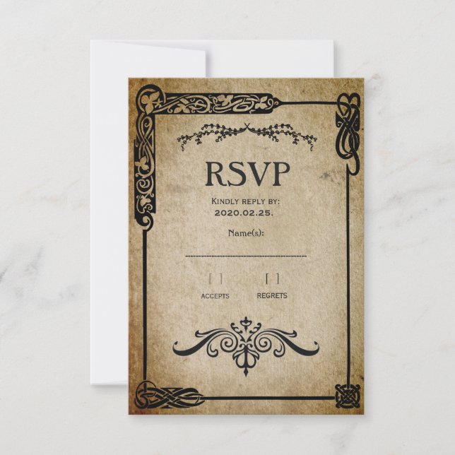 Mediaeval RSVP Card (Front)