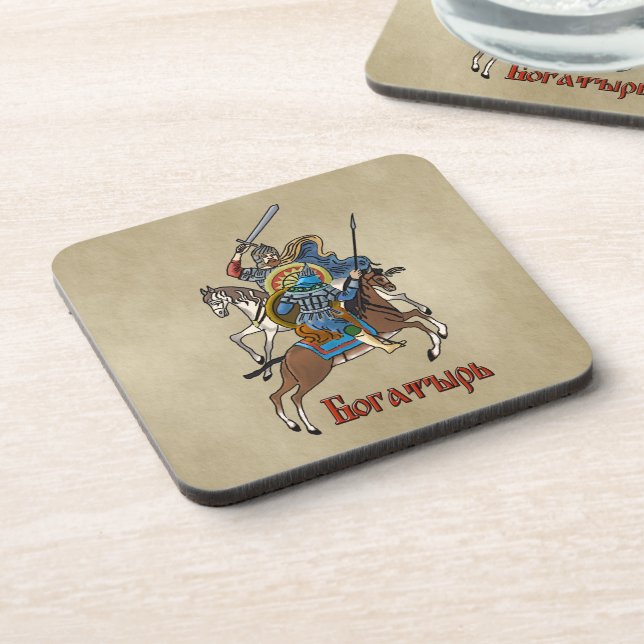 Mediaeval Russian Bogatyr Coaster (Left Side)