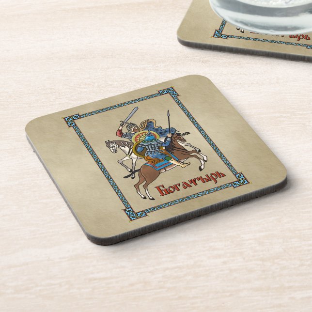 Mediaeval Russian Bogatyr Coaster (Left Side)