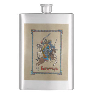 Mediaeval Russian Bogatyr Hip Flask